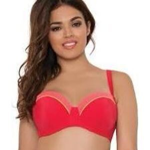 CURVY KATE Bon Voyage Bra Size 30H Balconette Bikini Top & Swim Skirt Swimsuit S